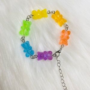 Gummy Bear Bracelet Charm Rainbow Color New